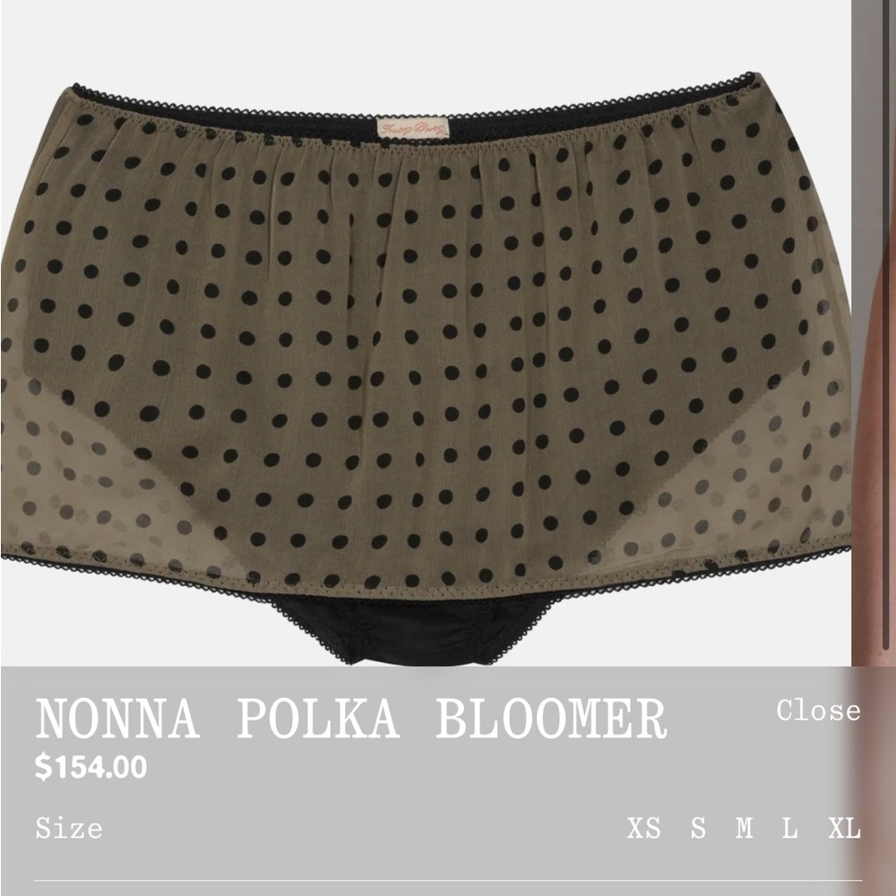For Love And Lemons Black Polka Dot Skirt